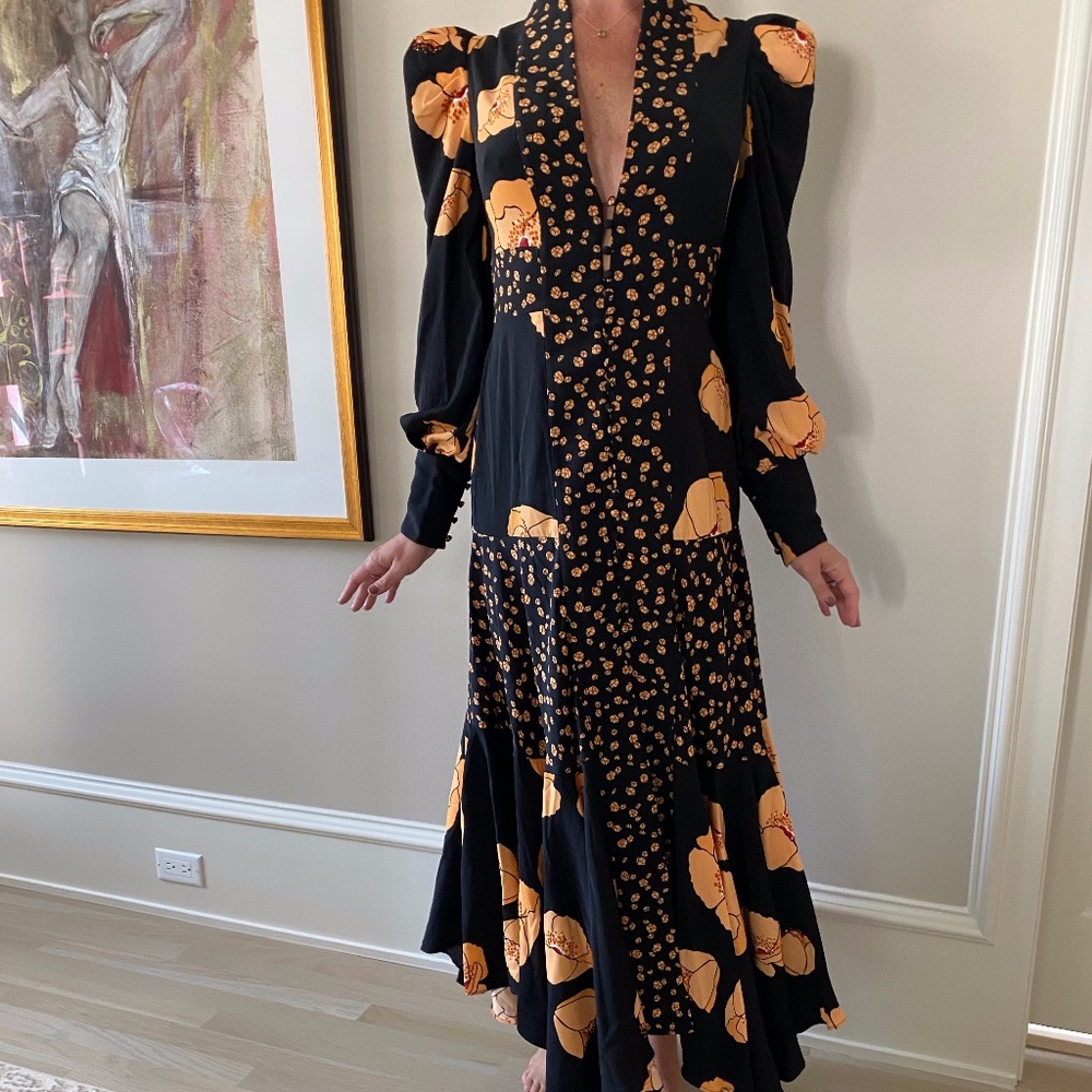 Acker Elton Dress - Floral, Silk